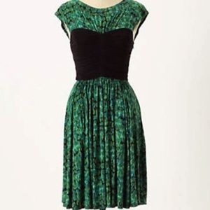 Anthropologie Tracy Reese Green Corset Dress S
